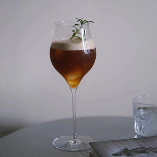 轻奢高颜值餐厅红酒杯水晶玻璃葡萄酒杯香槟甜酒气泡酒杯高脚杯子