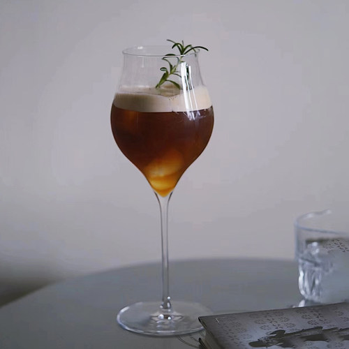 轻奢高颜值餐厅红酒杯水晶玻璃葡萄酒杯香槟甜酒气泡酒杯高脚杯子