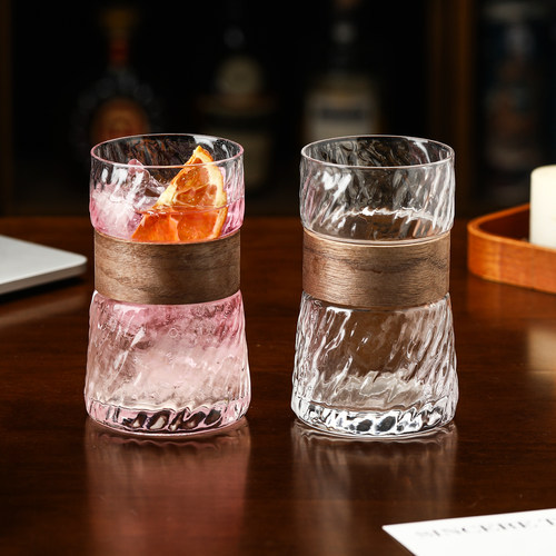 氛围感创意玻璃鸡尾酒杯气泡水果汁杯美式咖啡杯自制冷饮品奶茶杯