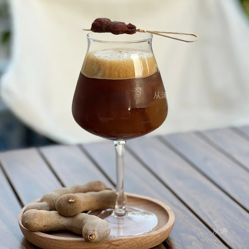 网红餐厅高颜值玻璃咖啡杯子苏打气泡水杯鸡尾酒杯特酷精酿啤酒杯