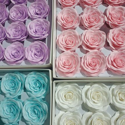 7层玫瑰花香皂花头永生花肥皂花礼盒花束礼品diy花店资材