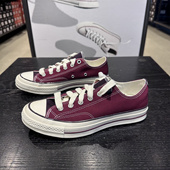 1970S圣诞深酒红色男女复古低帮帆布鞋 CONVERSE匡威 新款 A17907C