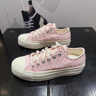 A15754C Lift腰果花低帮增高厚底休闲帆布鞋 CONVERSE匡威All Star