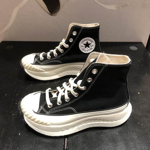 匡威男女高帮增高鞋系带帆布鞋