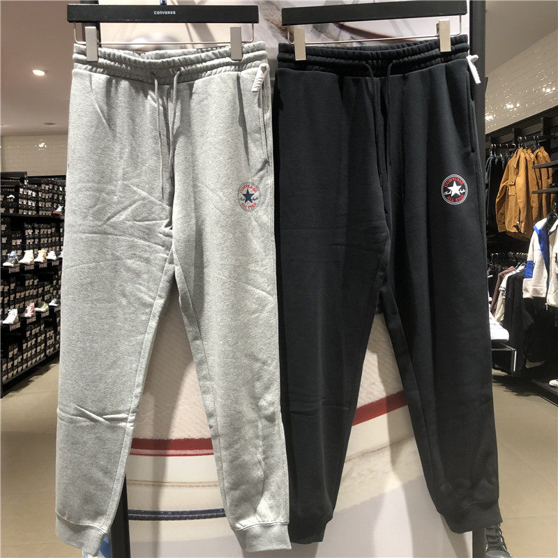CONVERSE匡威秋冬男女经典大Logo运动裤加绒长裤卫裤10025420-A01,运动服/休闲服装,运动长裤,淘宝优惠券,粉丝福利购,淘宝优惠卷