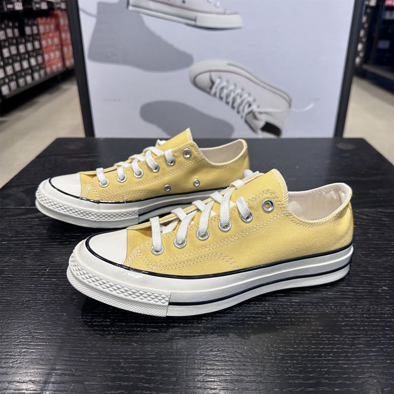 CONVERSE匡威新款1970S落叶黄黄色男女低帮休闲复古帆布鞋A10528C