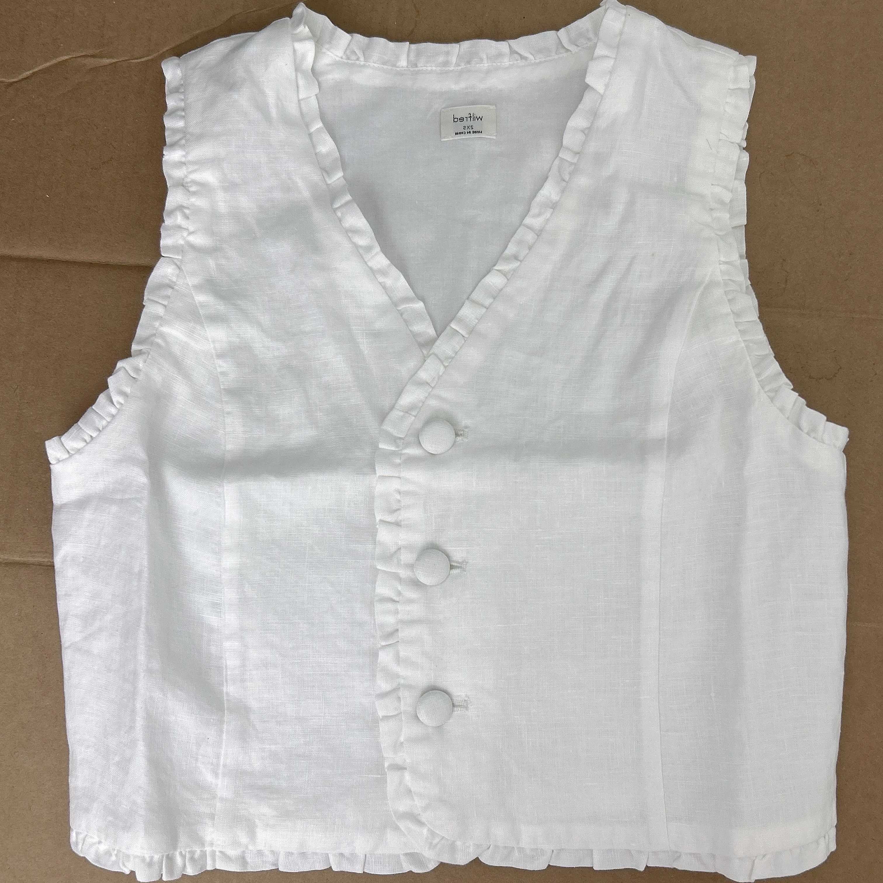 wilfred 亚麻马甲背心 女