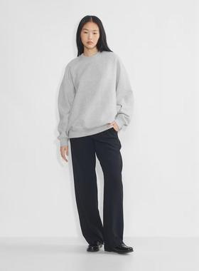 aritzia TNA 圆领加绒休闲插肩袖卫衣 女