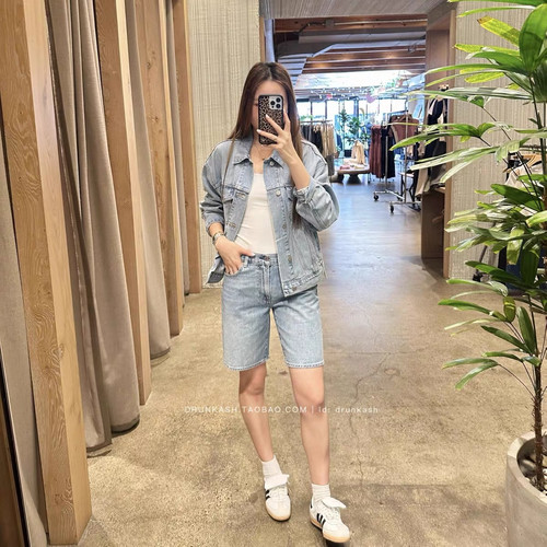 '90S复古_加拿大原单Aritzia DenimForum气质水洗牛仔外套
