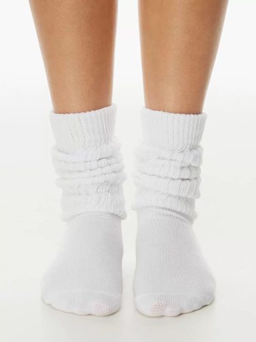 ARITZIA Wilfred 外贸原单尾货女款长筒袜子 瑜伽运动日常堆堆袜