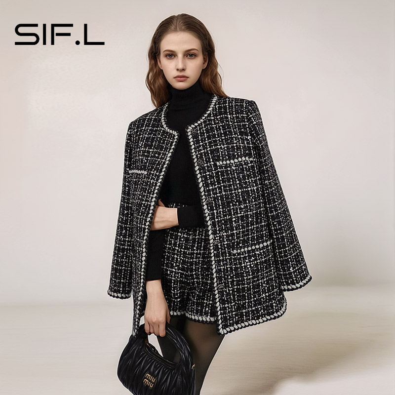 2025超火小香风中长款大衣