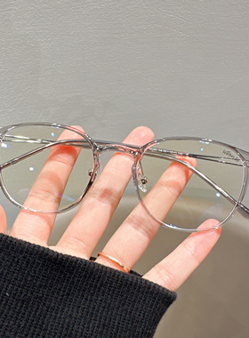 超轻钛架近视眼镜女可配近视有度数护目防蓝光透明眼睛兴语30282