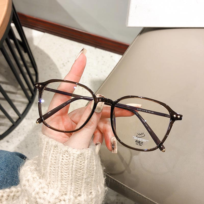 兴语 铆钉装饰近视眼镜女有度数素颜神器眼睛框镜架男01222