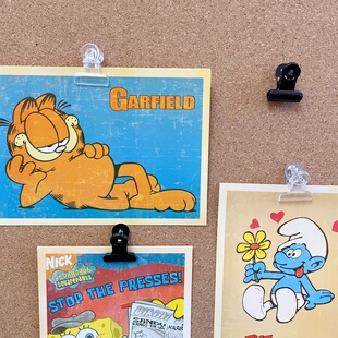 小夹子图钉创意便签夹照片墙装饰软木板毛毡板钉子不伤照片按钉