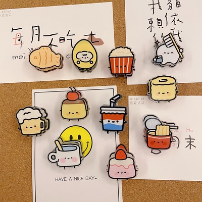韩国ins可爱食物无痕夹子图钉