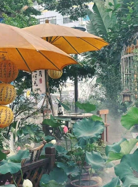 桐油布伞复古伞老式伞户外花园伞