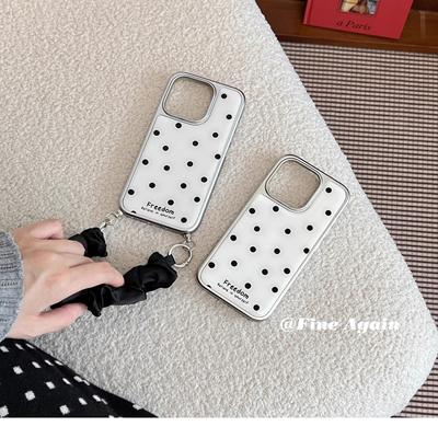 ins高级感波点适用Pura80/70pro华为mate70/60/50/40/30pro手机壳p60丝巾腕带nova13/12/11玻璃50p40/荣耀200