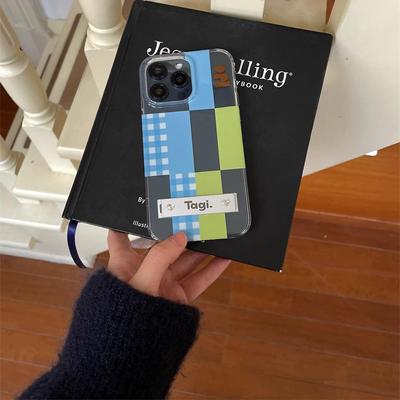 ins格纹积木适用Pura70pro华为mate60/50/40/30pro手机壳p60折叠金属支架nova12/11/10荣耀200女p50p40苹果16