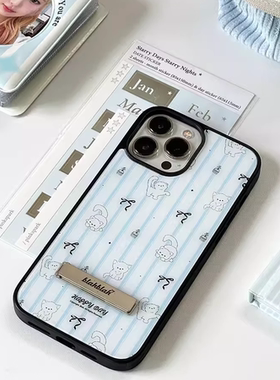 ins条纹格子猫咪适用Pura80/70pro华为mate80/70/60/50/4030pro手机壳p60玻璃nova12/11/10p50p40支架荣耀200