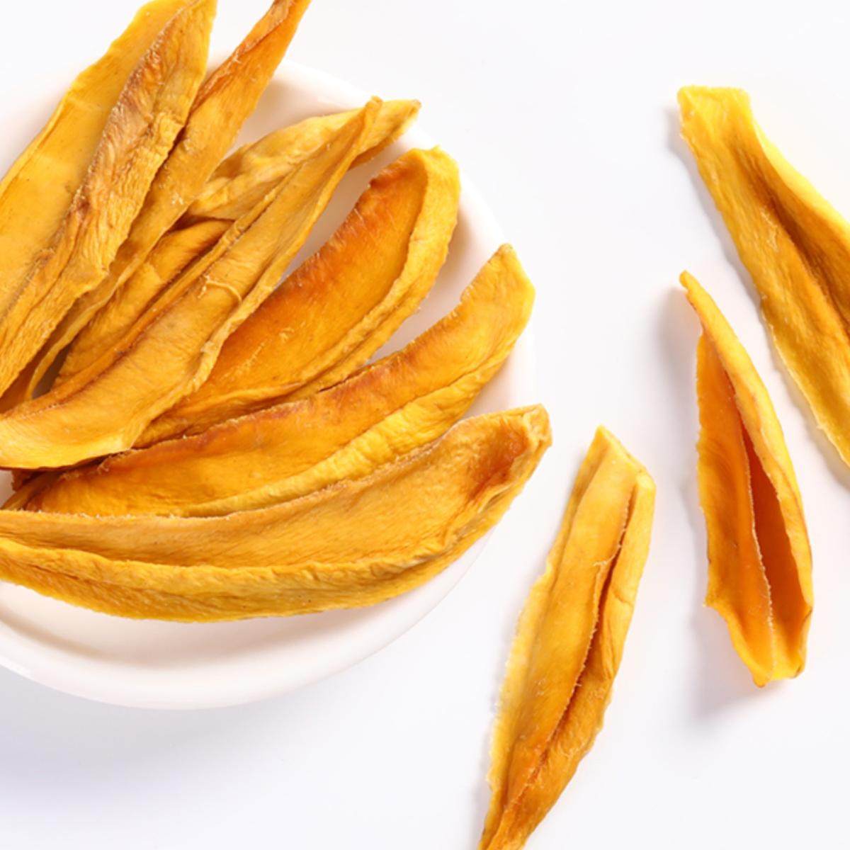 大片酸甜芒果干  配料只有鲜芒果 不加糖  不调色 办公休闲食品