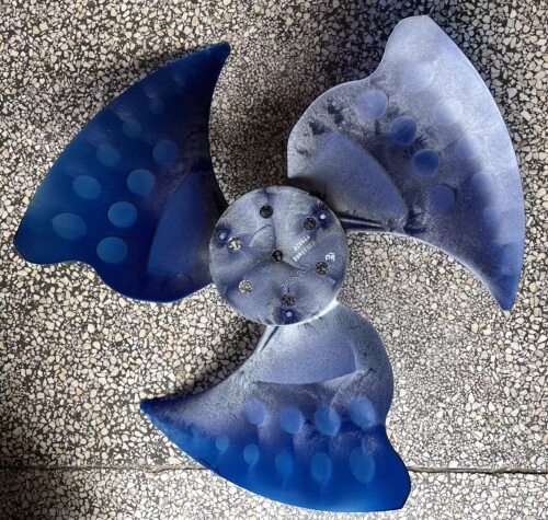 适用于美博中央空调外机风叶 多联机扇叶750*200 17孔径3叶