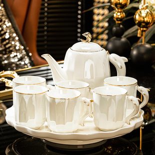 2024新款 高端茶具套装 轻奢高档乔迁新居杯子陶瓷水壶杯具客厅待客