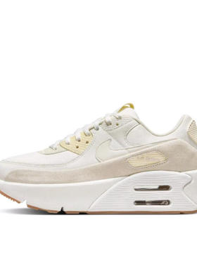 Nike Air Max 90 舒适气质经典百搭 低帮 生活休闲鞋 女款 米色