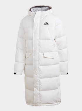 Adidas阿迪达斯长款羽绒服冬男女同款户外保暖防风外套正品gk0665