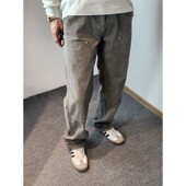 工装 裤 B01 B136帆布水洗卡家平替直筒宽松伐木裤 清仓 重磅