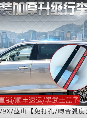 改装魏牌V9X/蓝山行李架盖子改装