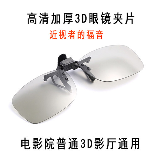 RealD格式3D眼镜夹片高清圆偏光