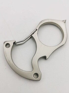 钥匙扣户外挂饰防色狼防身求生防卫指环个性合金铁拳汽车暗器精致