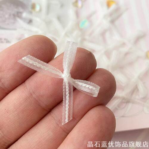 手工diy装饰配件蕾丝蝴蝶结卡砖