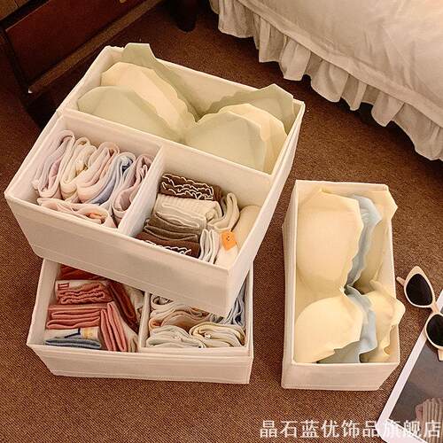 防水灰色亚麻收纳箱床底杂物收纳