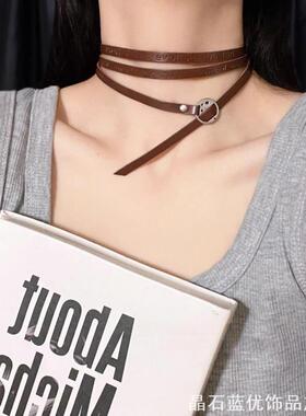 流浪废土系列小众复古choker项圈