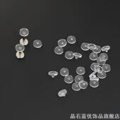 内螺旋透明饰品头学生耳洞耳钉唇钉0.9牙口耳骨钉亚克力唇钉头