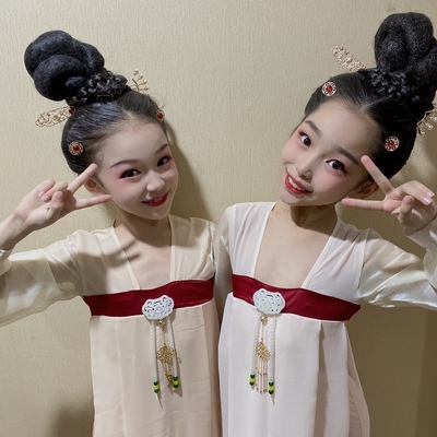 舞蹈古风女童演出服人行同款