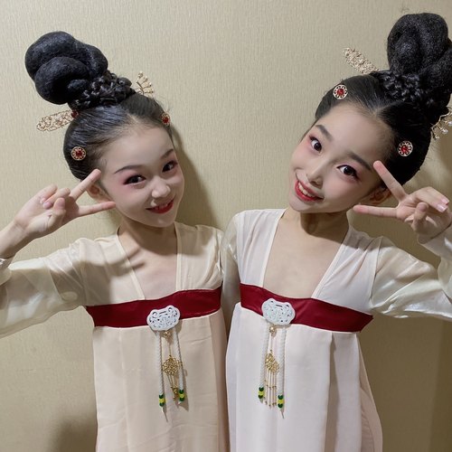 舞蹈古风女童演出服人行同款