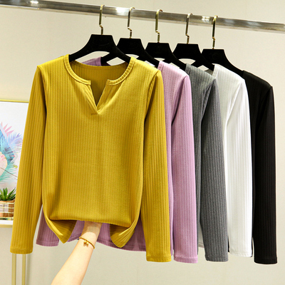 德绒女士打底衫秋冬加厚内