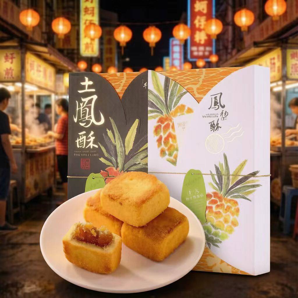 台湾手信坊凤梨酥土凤梨酥特产伴手礼糕点中秋节年货零食茶点礼盒