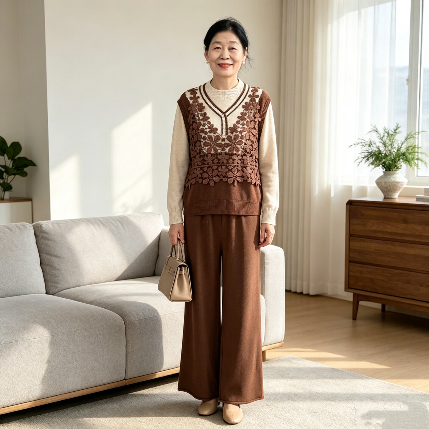 洋气中年妈妈减龄高级感时尚套装