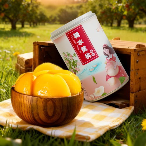 黄桃罐头425g水果罐头清甜