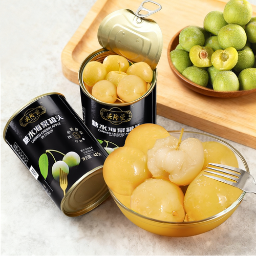 海棠果罐头425g便携铁罐整箱零食