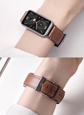 适用于Keep手环B5/B4真皮表带智能运动B4Lite皮质腕带keepb5男女通用时尚手环表链手环舒适防水替换带配件