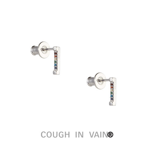 COUGHINVAIN限量彩虹纯银耳钉