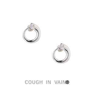 COUGH IN VAIN 壁虎断尾镶钻925银耳钉