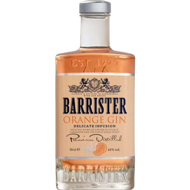 百利斯特橙金barrister  orange  gin   金酒  500ml 40