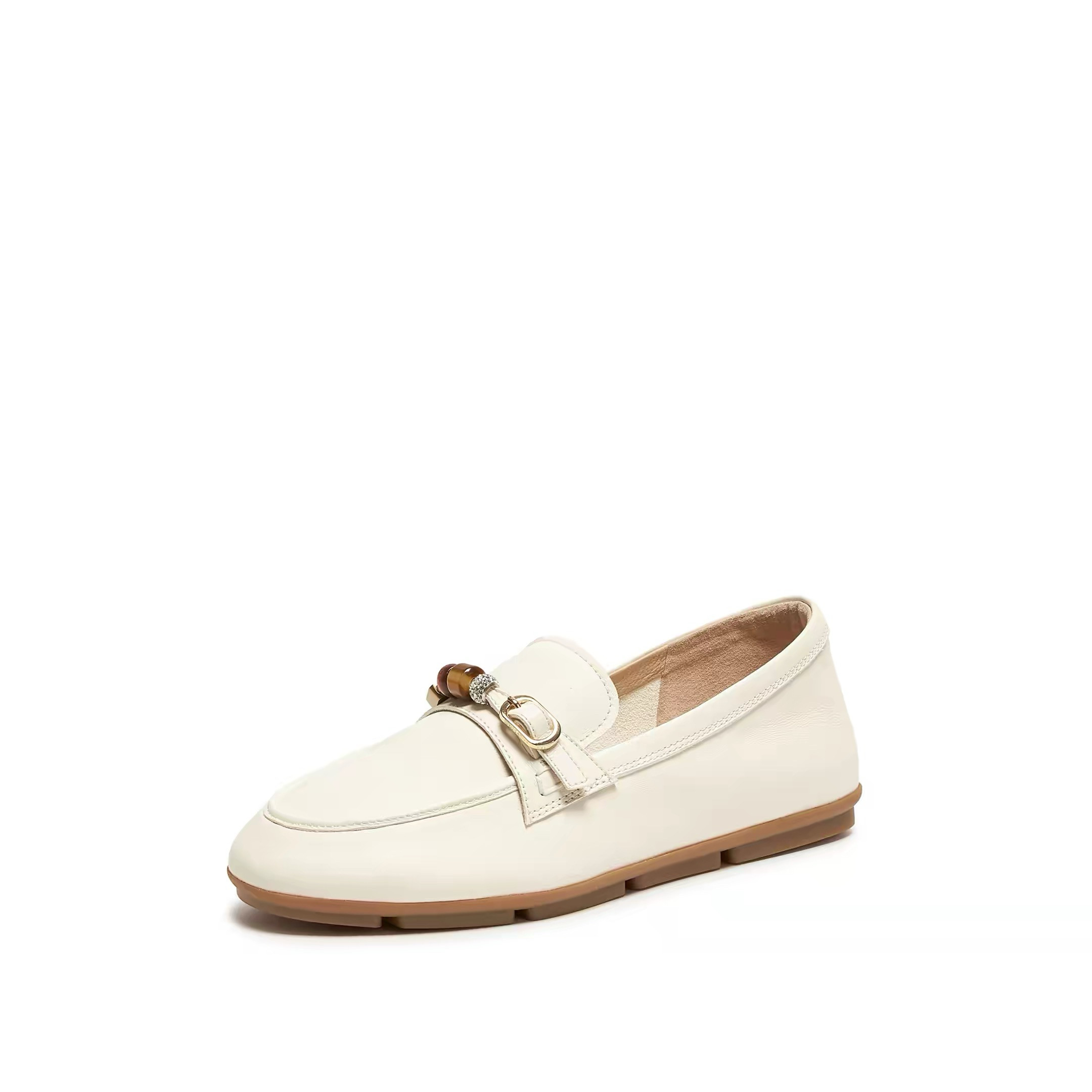 商场同款26新款豆豆奶油复古乐福鞋奶油鞋一脚蹬单鞋女鞋EJR03AA6,女鞋,乐福鞋（豆豆鞋）,淘宝优惠券,粉丝福利购,淘宝优惠卷