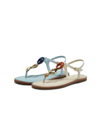 商场同款 女 外穿人字拖鞋 戛纳海岸2025夏款 牛皮度假风细带夹趾凉鞋