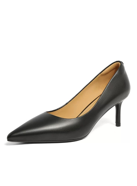 商场同款通勤细跟黑色高跟鞋女工作婚鞋真皮上班穿单鞋子A5T1DAQ4